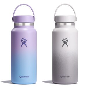 Hydro Flask 32oz wide mouth bottles Aurora & Moonlight polar ombre